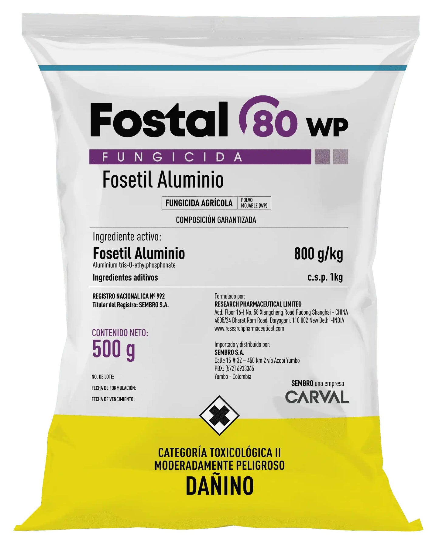 Fostal 80 WP 500 g – Fungicida sistémico curativo
