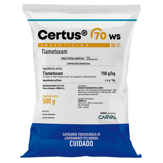 Certus® 70 WS | Insecticida para Tratamiento de Semillas y Control de Plagas