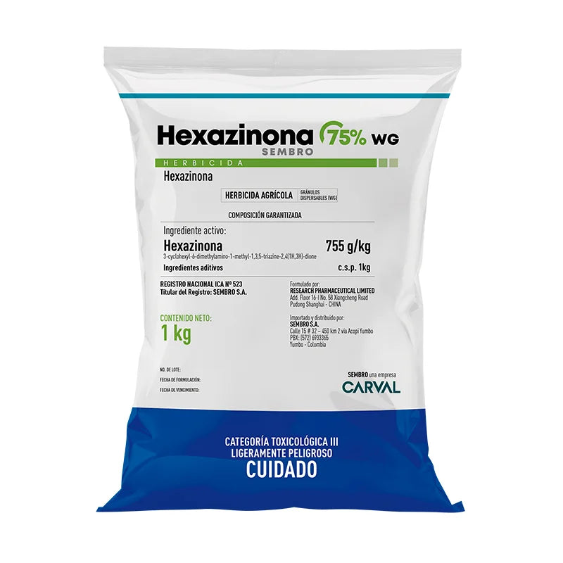 Hexazinona 75 WG | Herbicida Sistémico de Amplio Espectro para Control de Malezas